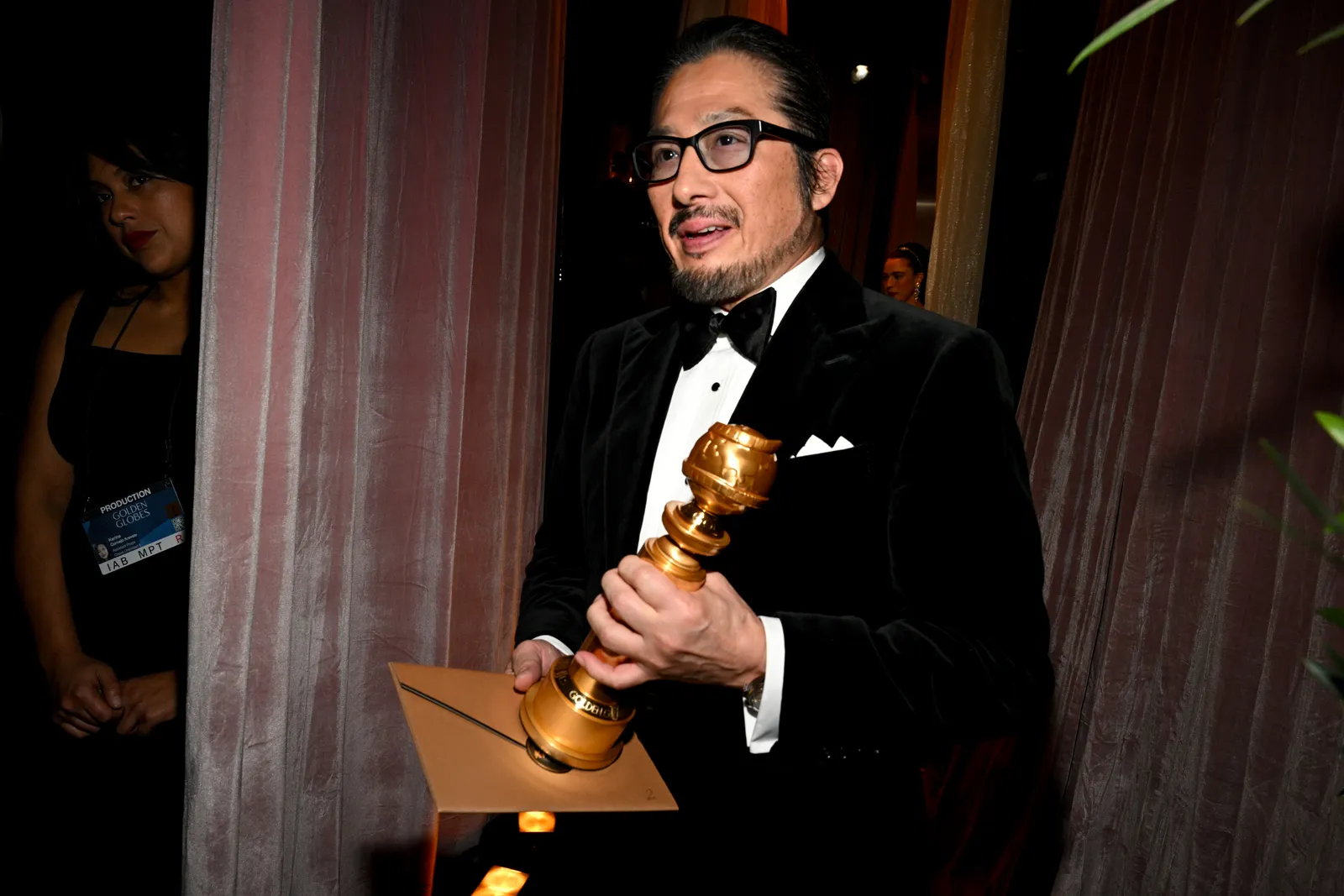 Hiroyuki Sanada bij Golden Globes 2025
