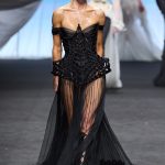 Jean Paul Gaultier Couture met Rosie Huntington-Whiteley
