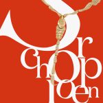 Het woord Schorpioen in een rood vlak bij de jaarhoroscoop voor 2025