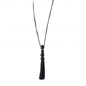 Le Sundial Trinity Onyx ketting