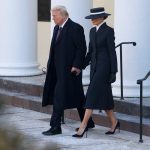 Melania Trump tijdens de inauguratie 2025