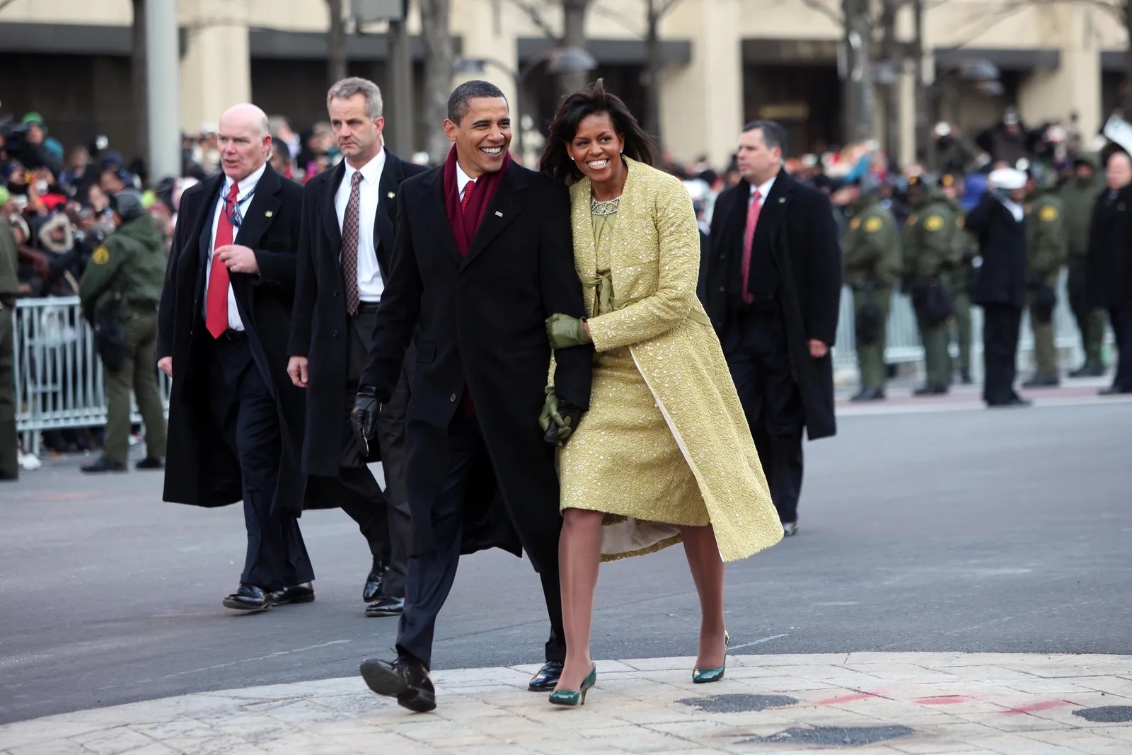 Barack Obama en Michelle Obama in 2009.