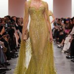 Romee Strijd bij Elie Saab Couture