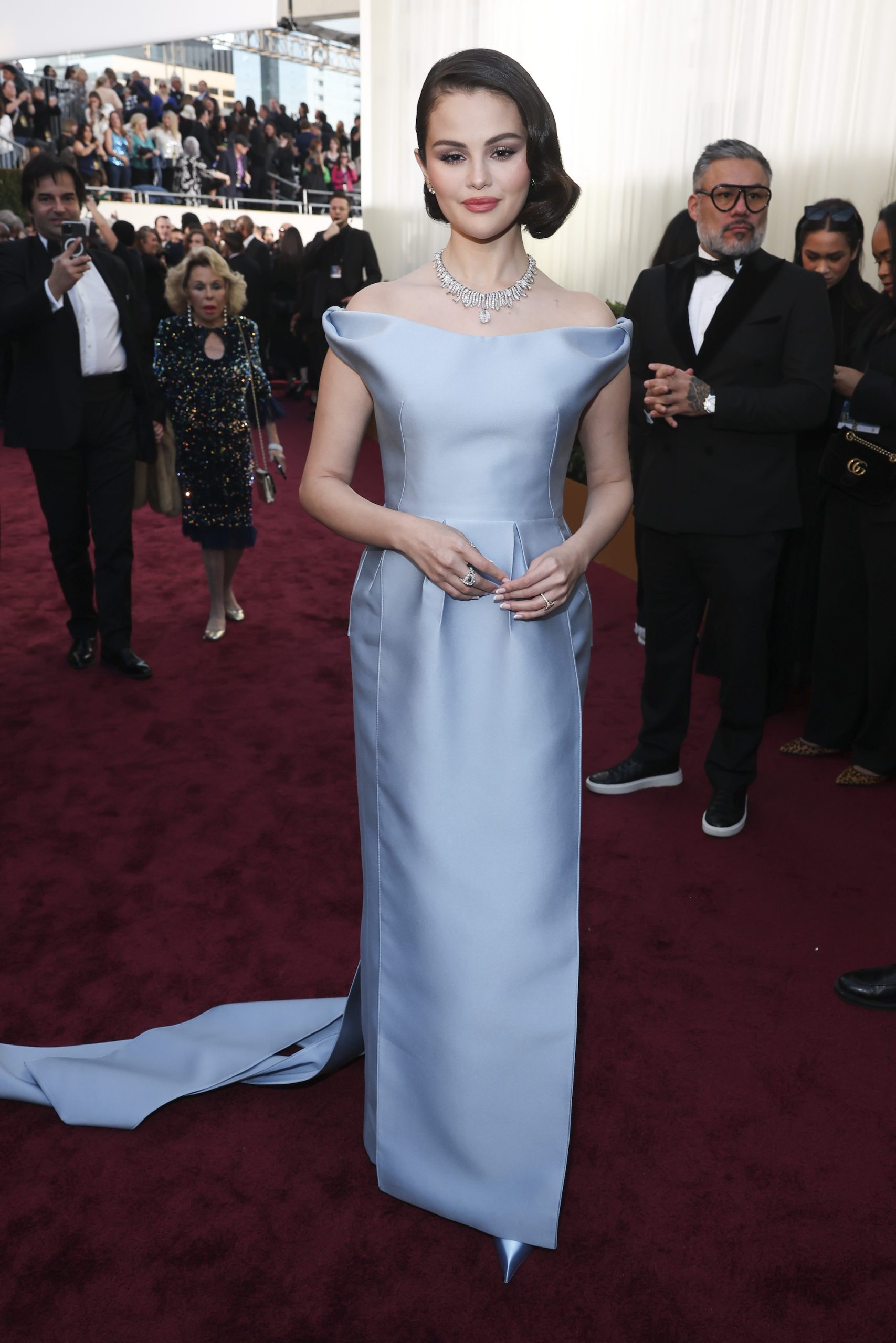 Selena Gomez in Prada bij de Golden Globes 2025