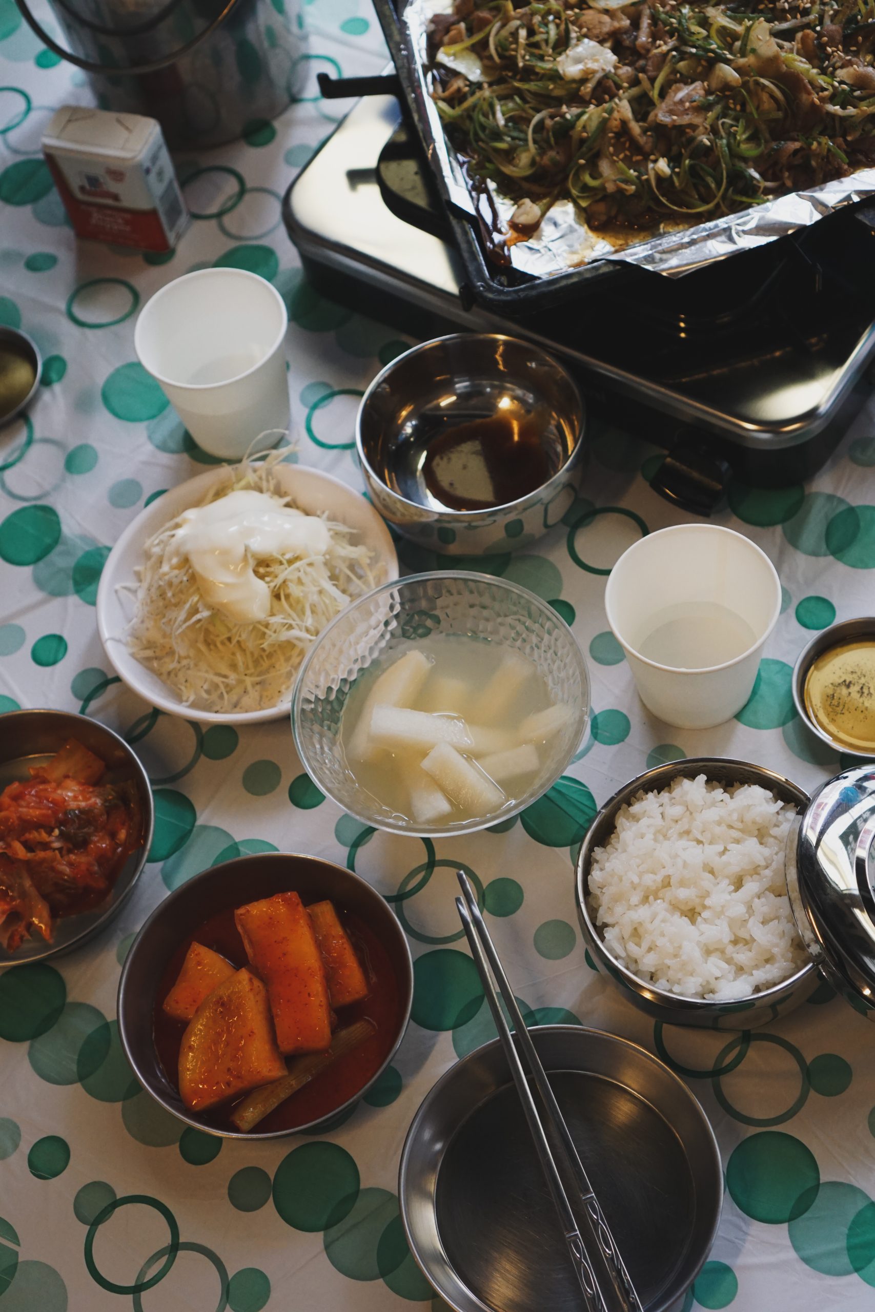 Een Koreaanse lunch in de populaire wijk Seongsu