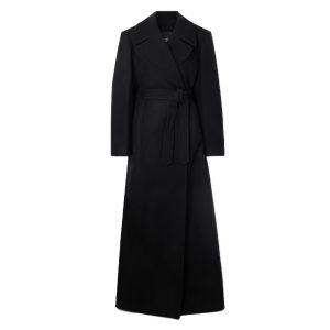 Zwarte mantel van Dries Van Noten