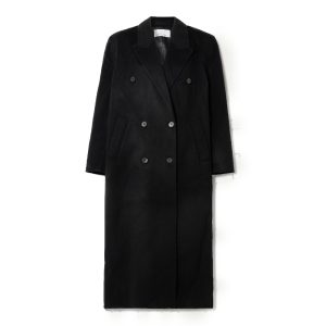 Zwarte mantel van The Frankie Shop