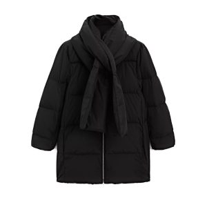 Zwarte puffer van Massimo Dutti