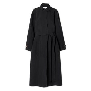 Zwarte trenchcoat van The Row