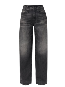 grijze wide leg jeans