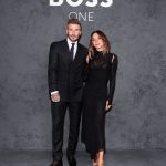 David Beckham en Victoria Beckham bij Boss