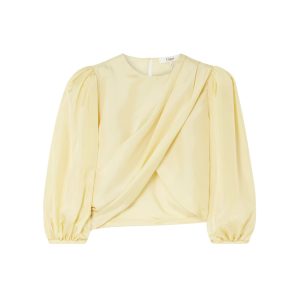 Blouse van Chloé in botergeel