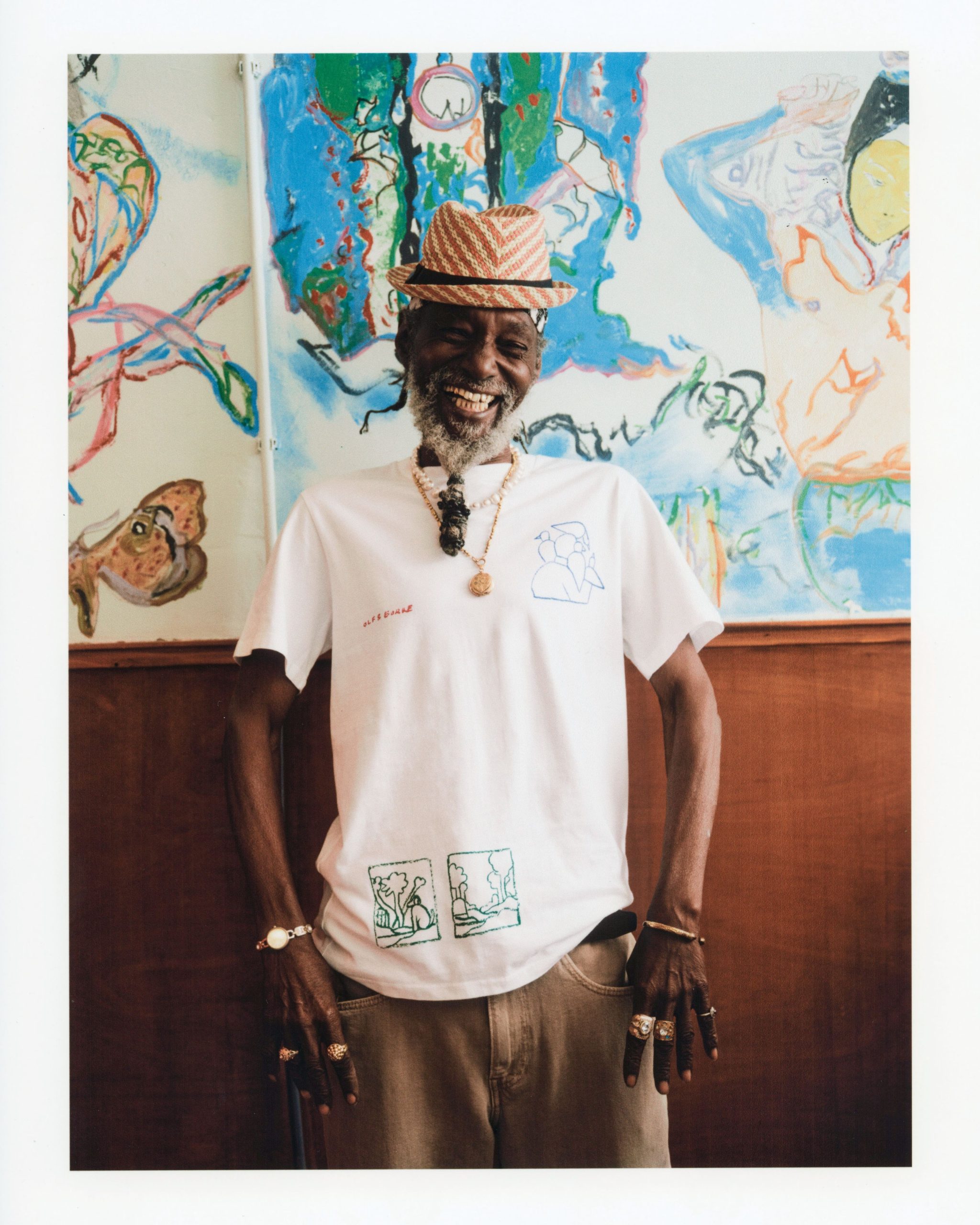 Man draagt shirt van Amsterdam 750 jaar.