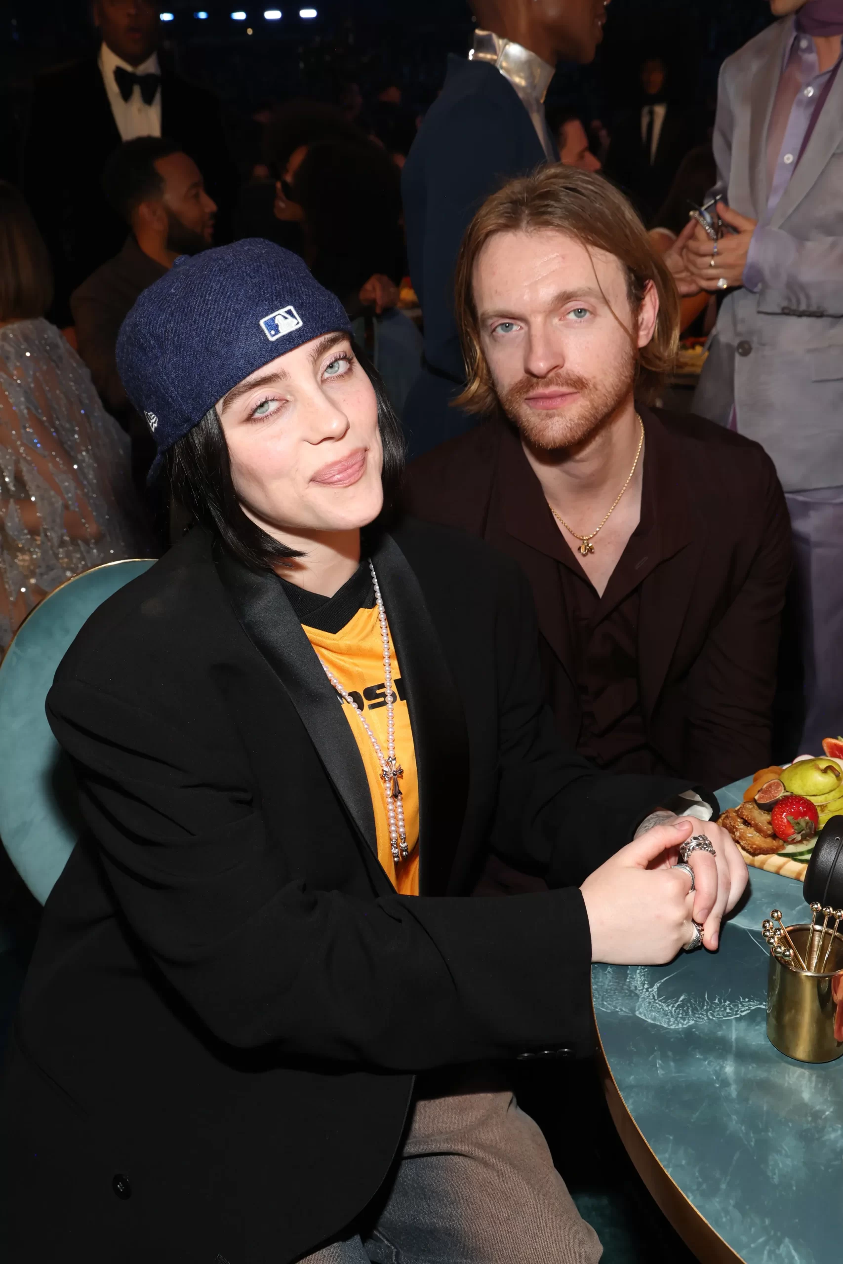Billie Eilish en Finneas bij Grammy's 2025