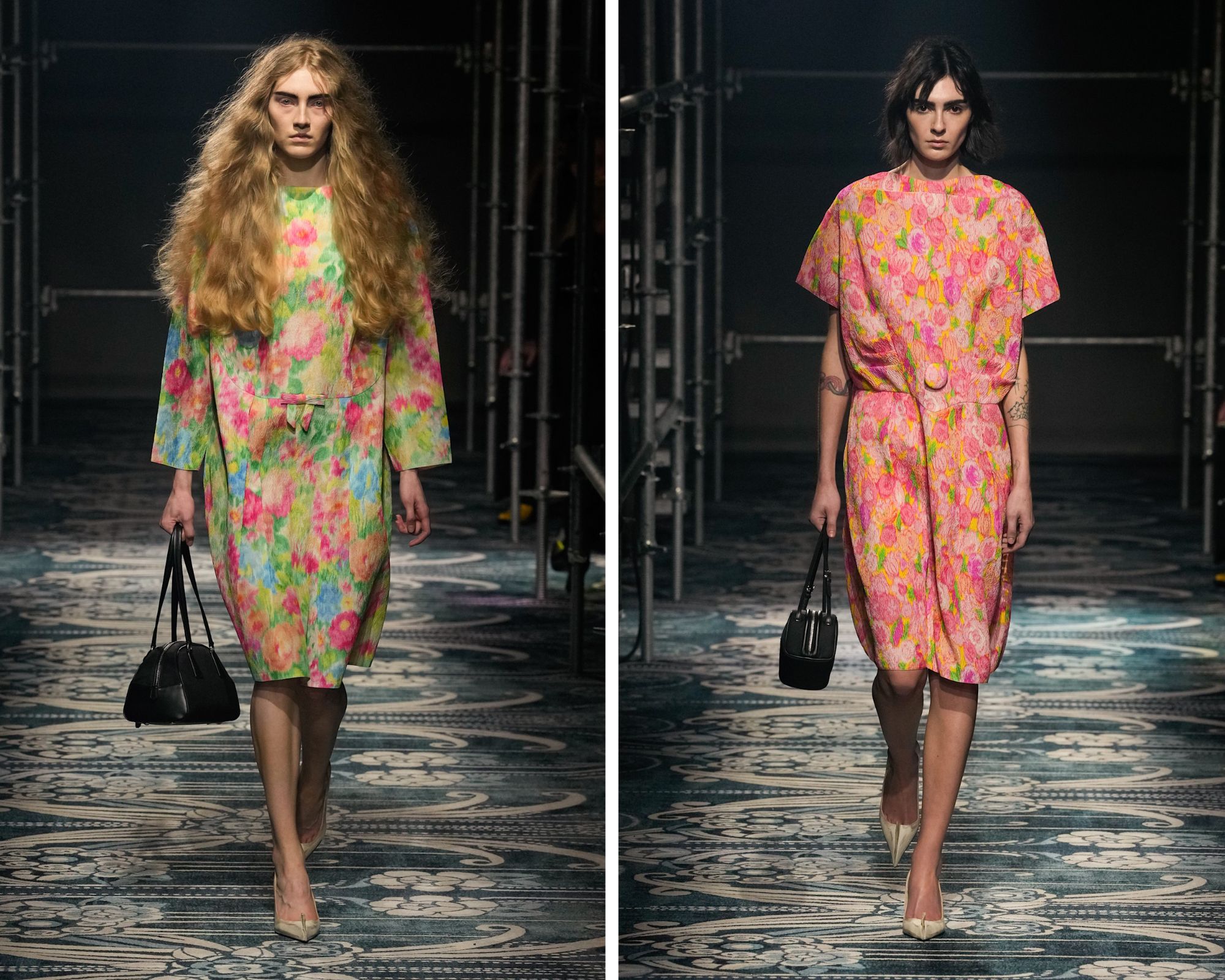 De bloemetjesjurk bij Prada herfst/winter 2025