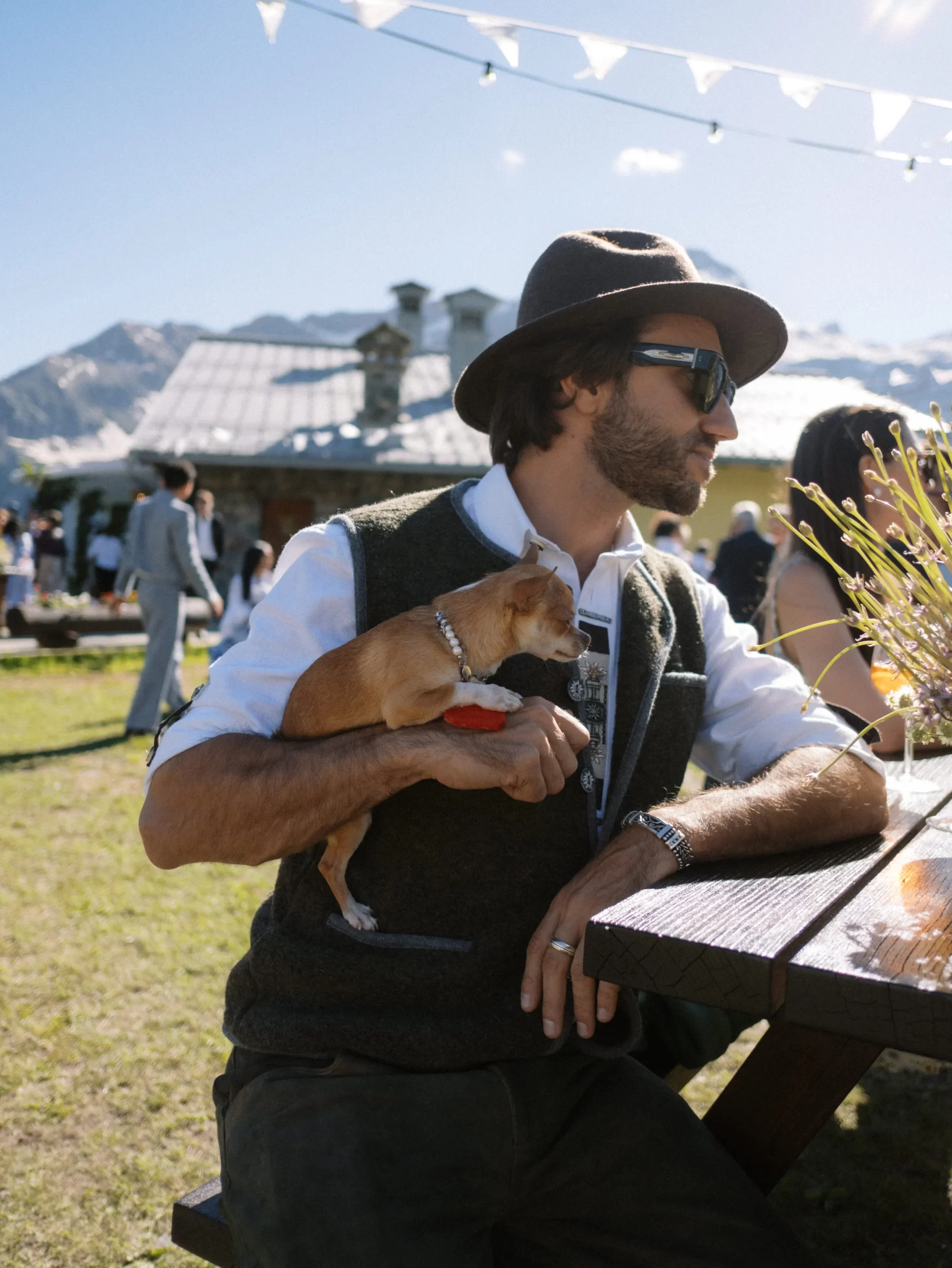 De bruiloft van Alessandra Medina Garretti en Andrea Garretti in de Italiaanse Alpen