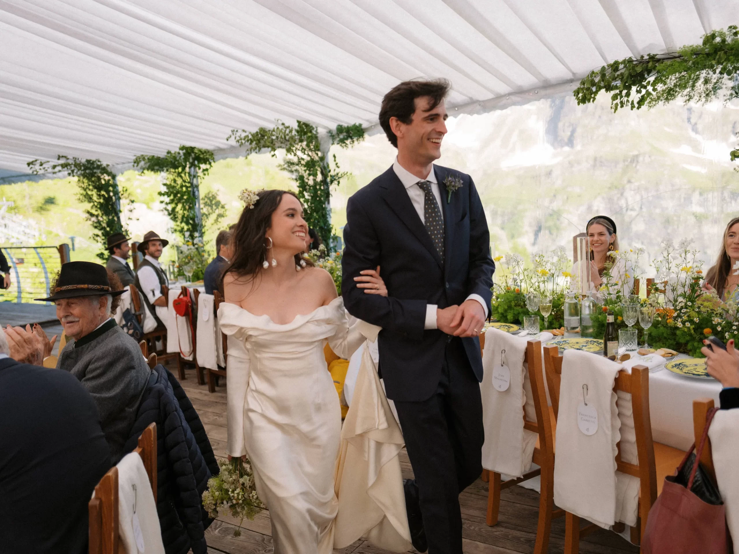 De trouwdag van Alessandra Medina Garretti en Andrea Garretti