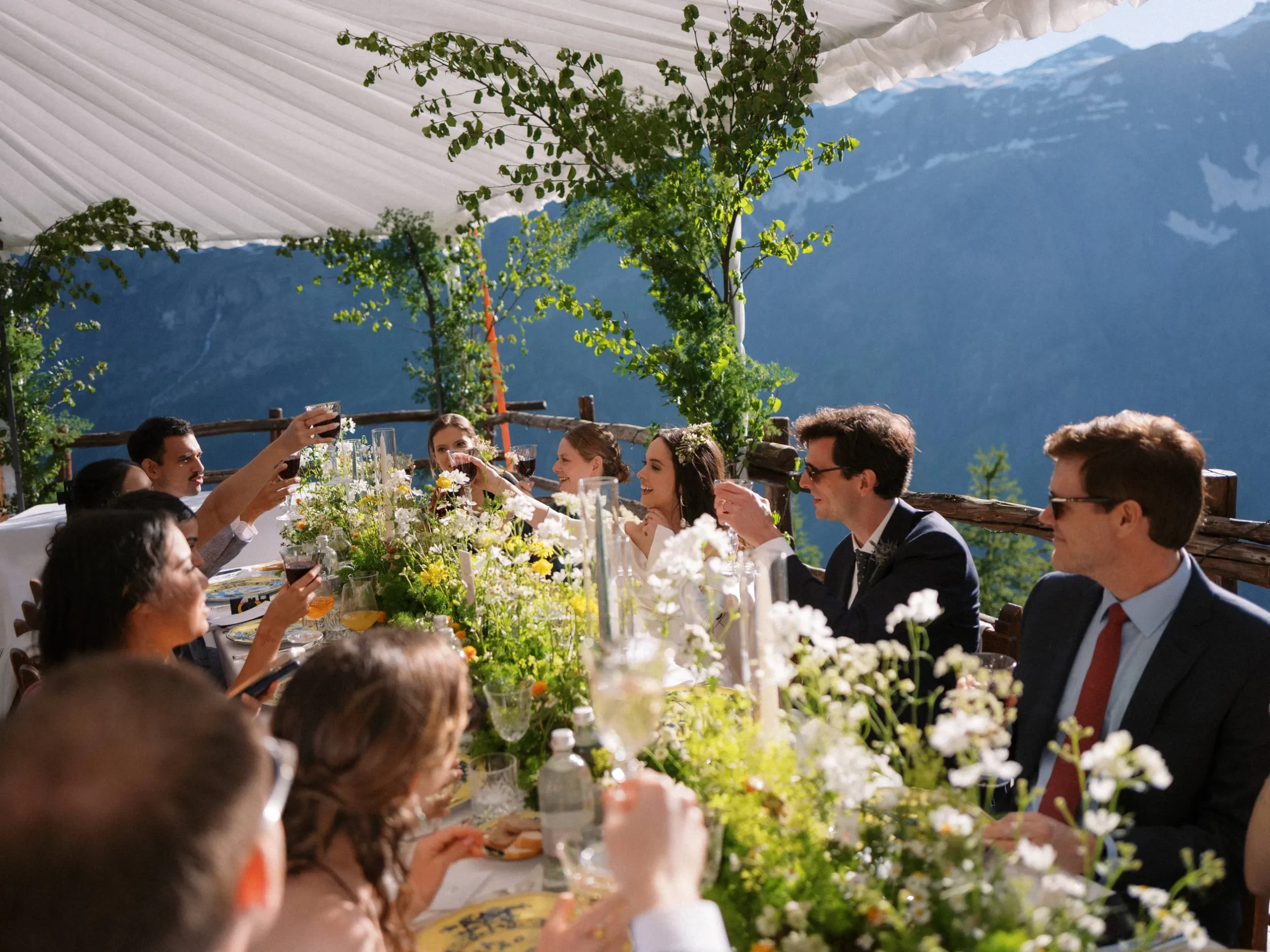 De trouwdag van Alessandra Medina Garretti en Andrea Garretti