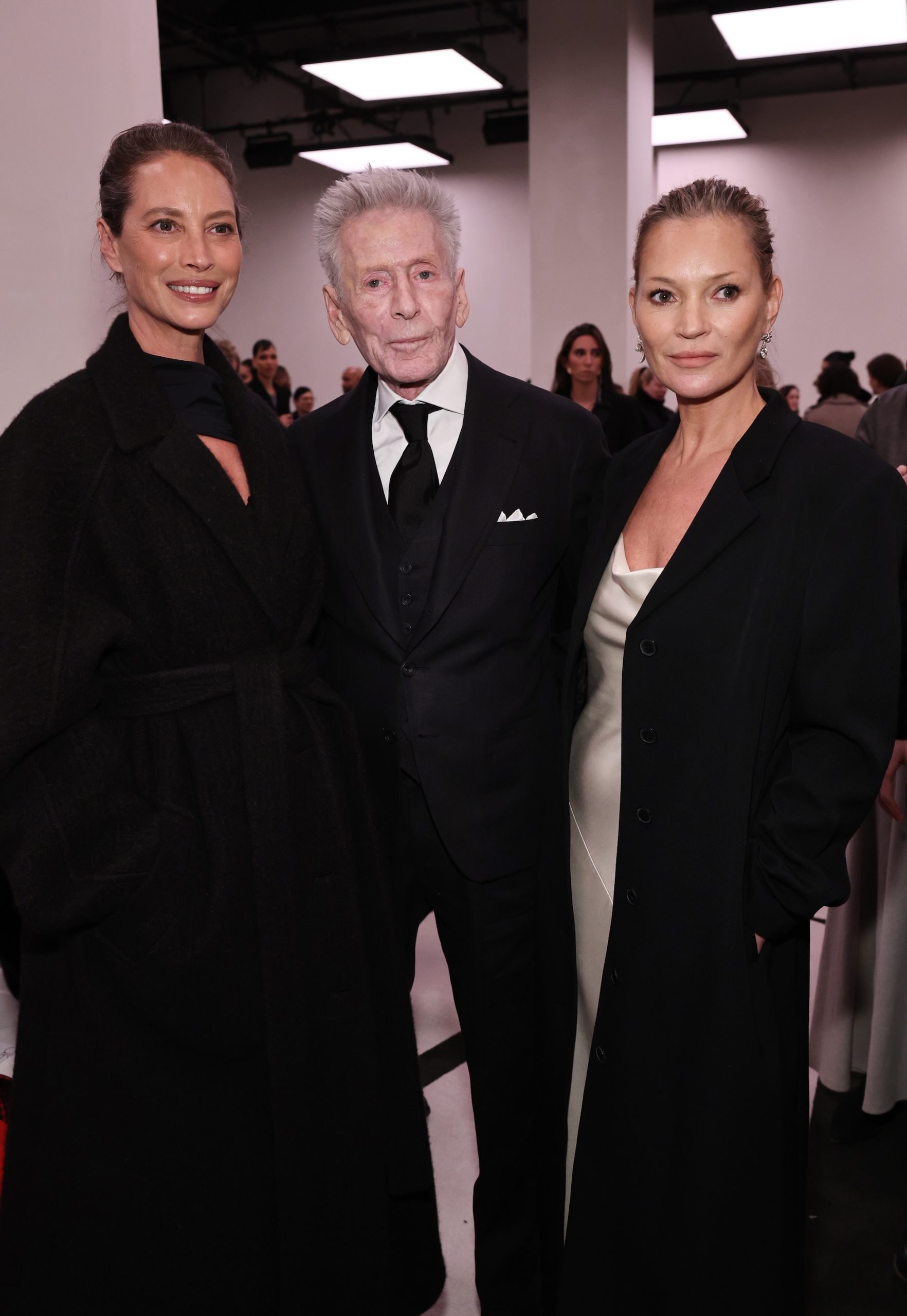 Christy Turlington, Calvin Klein en Kate Moss bij de Calvin Klein herfst/winter 2025-show tijdens New York Fashion Week