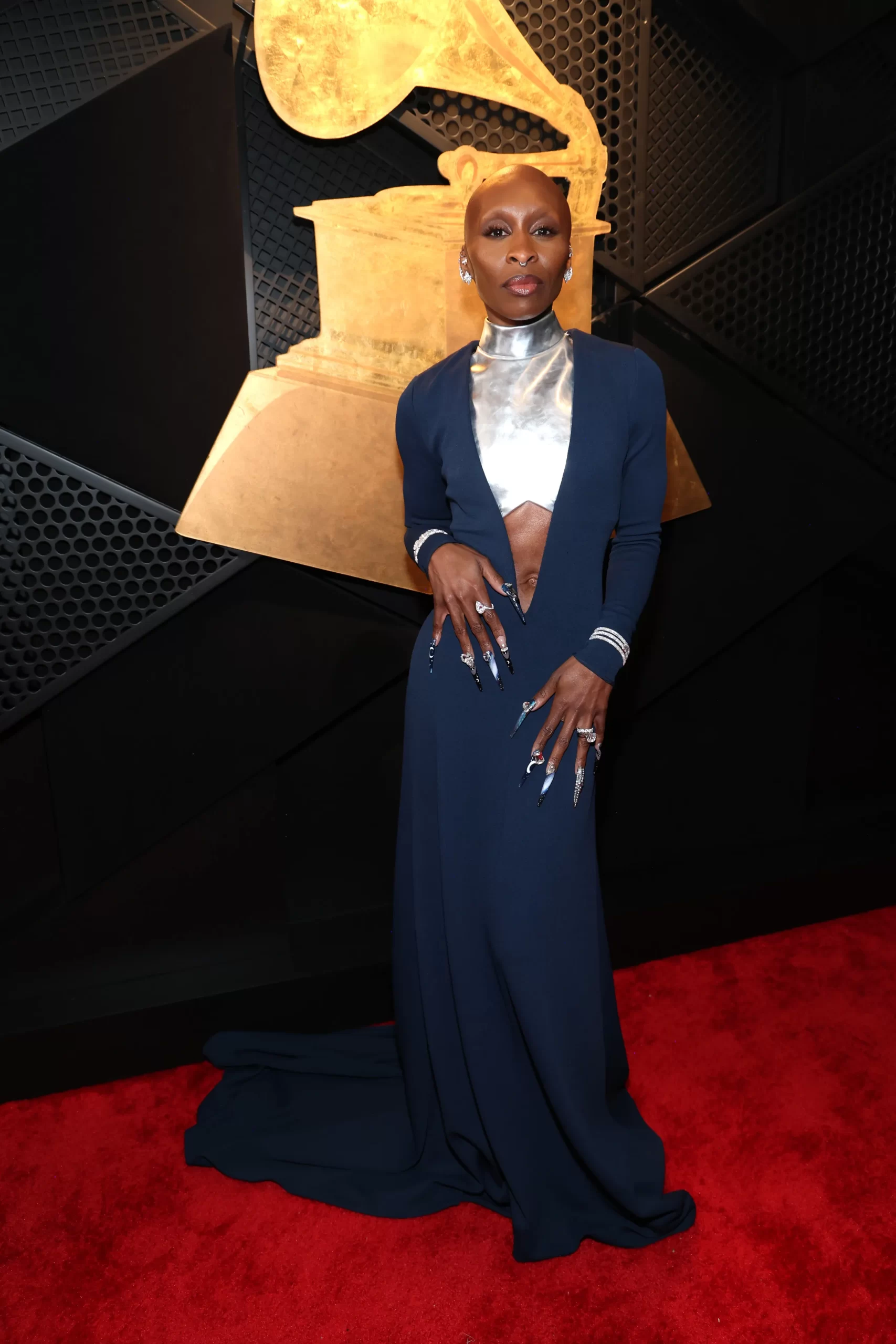 Cynthia Erivo in Louis Vuitton bij de Grammy's 2025
