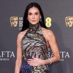 Demi Moore bij de BAFTA's 2025