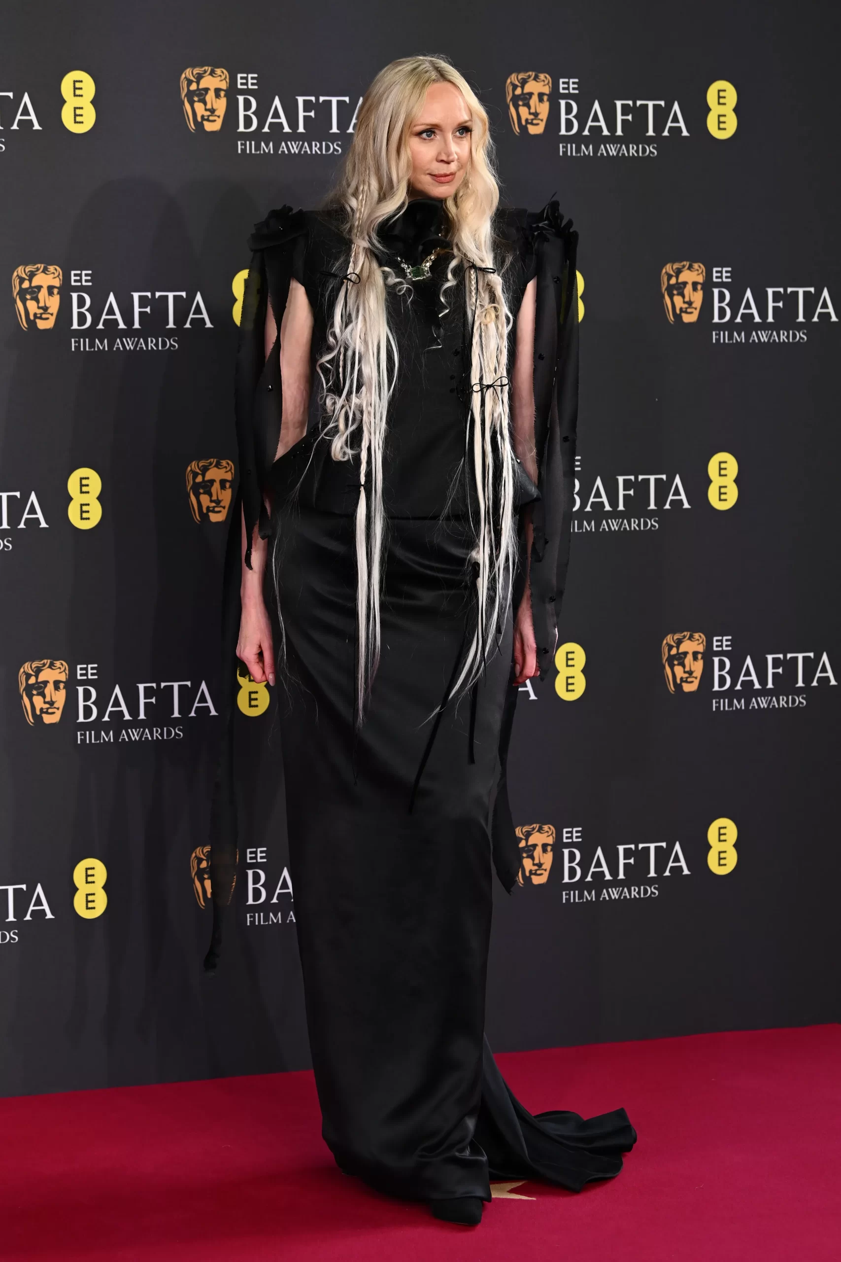 Gwendoline Christie bij de BAFTA's 2025