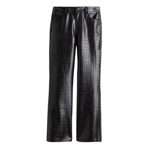 H&M broek coating krokodessin