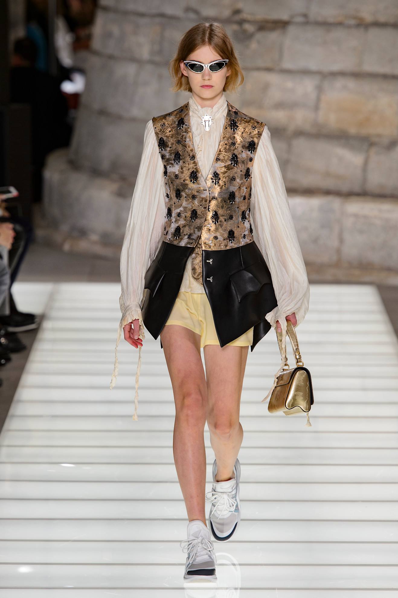 Ilya Vermeulen op de catwalk van Louis Vuitton lente/zomer 2018