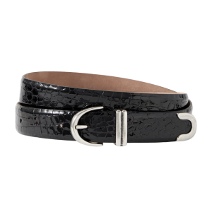 khaite croc effect leren riem