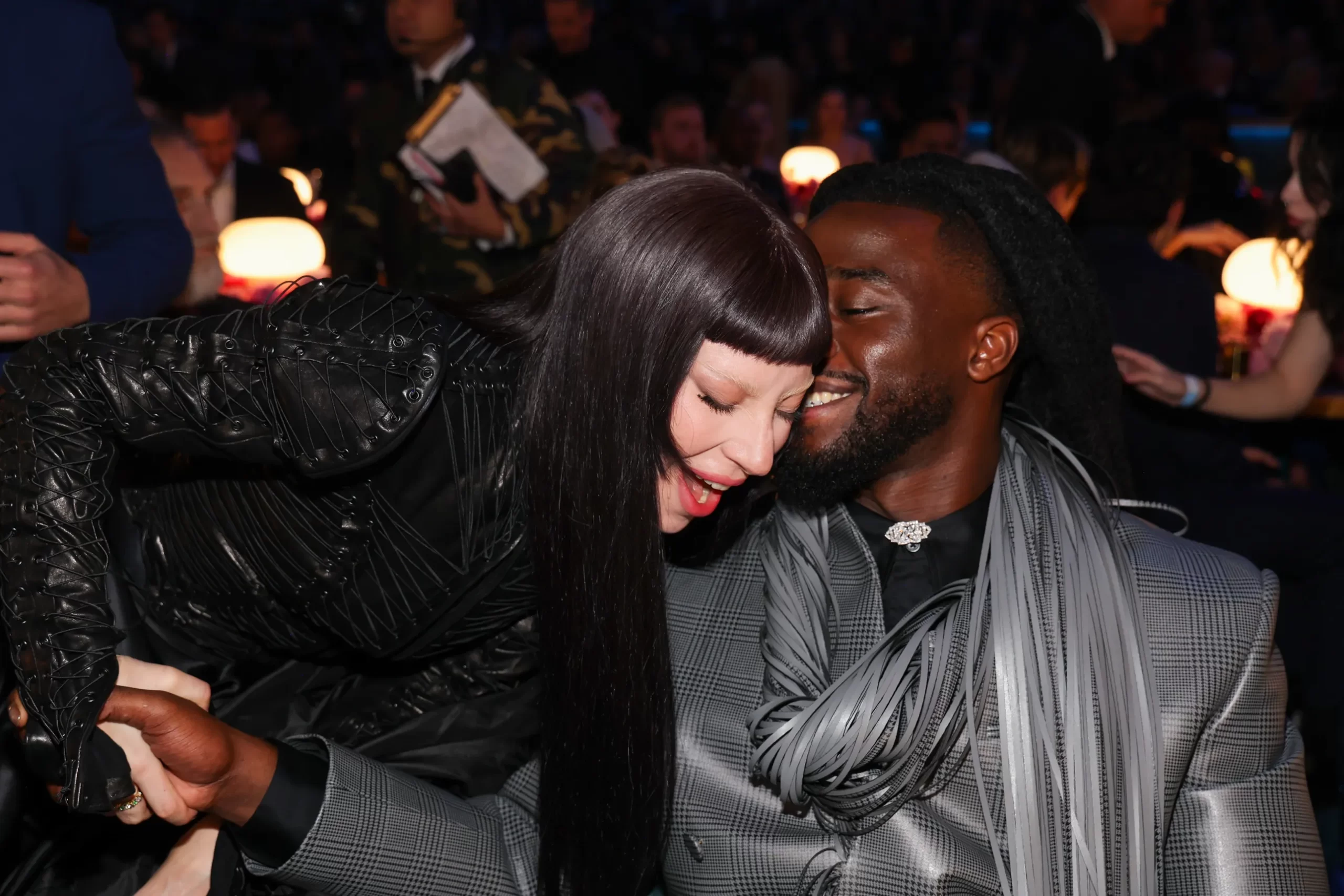 Lady Gaga met Shaboozey bij Grammy's 2025