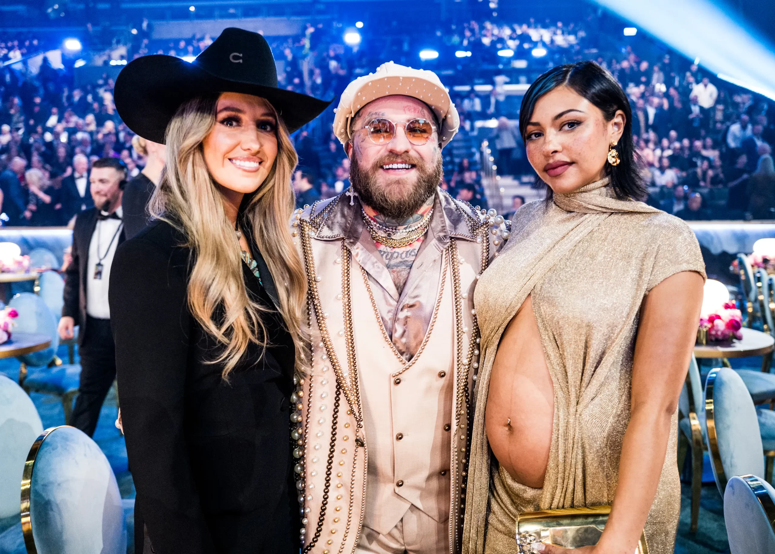 Lainey Wilson, Teddy Swims en Raiche Wright bij Grammy's 2025