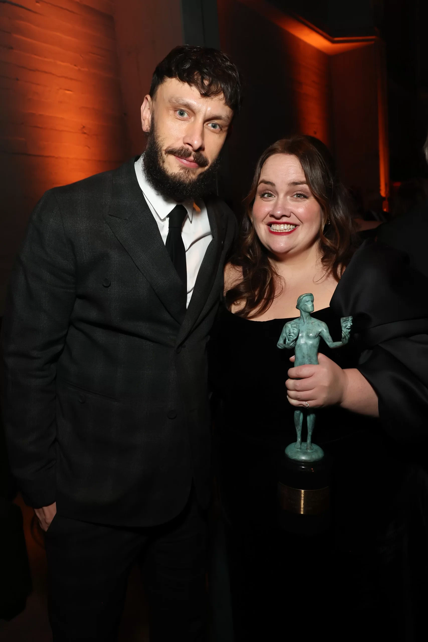 Richard Gadd en Jesscia Grunning bij SAG Awards 2025