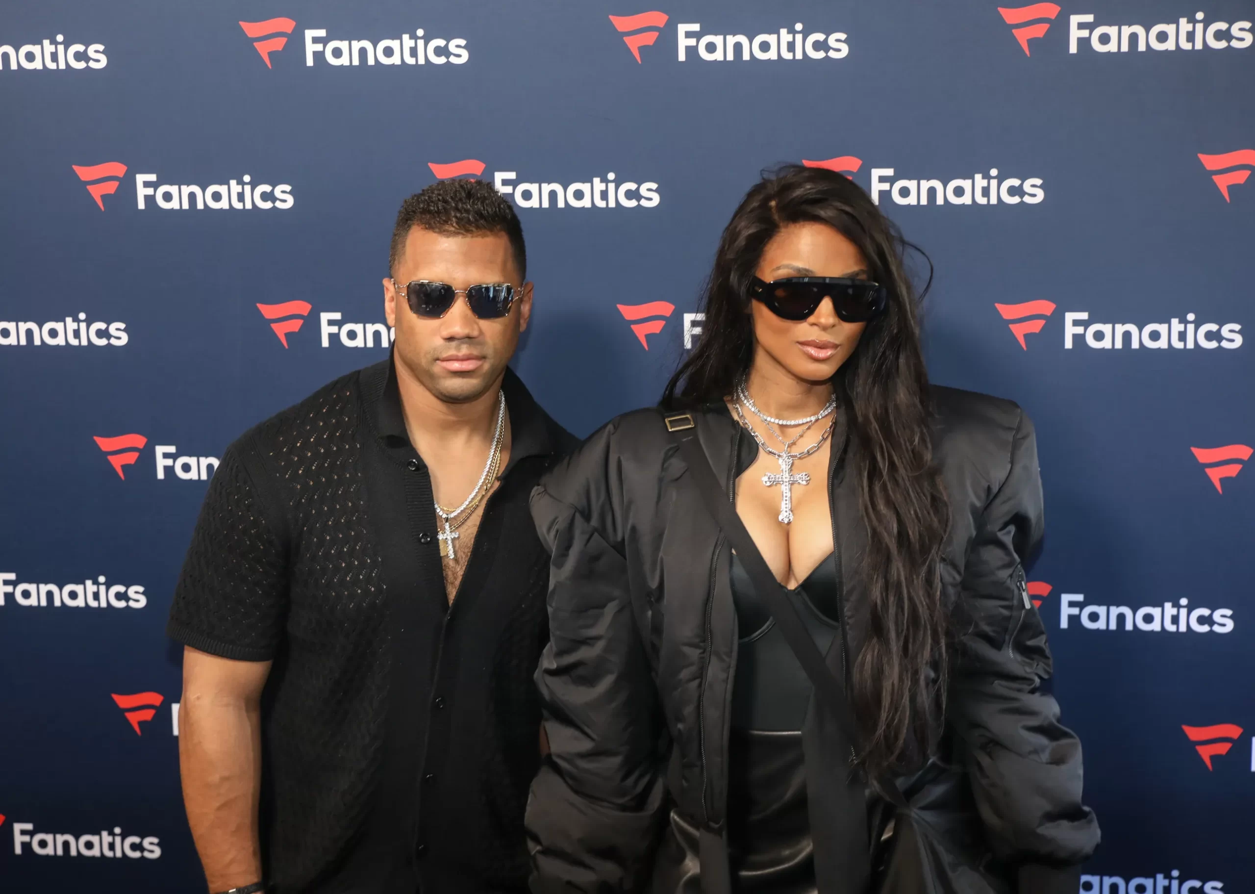 Russell Wilson en Ciara bij de Super Bowl