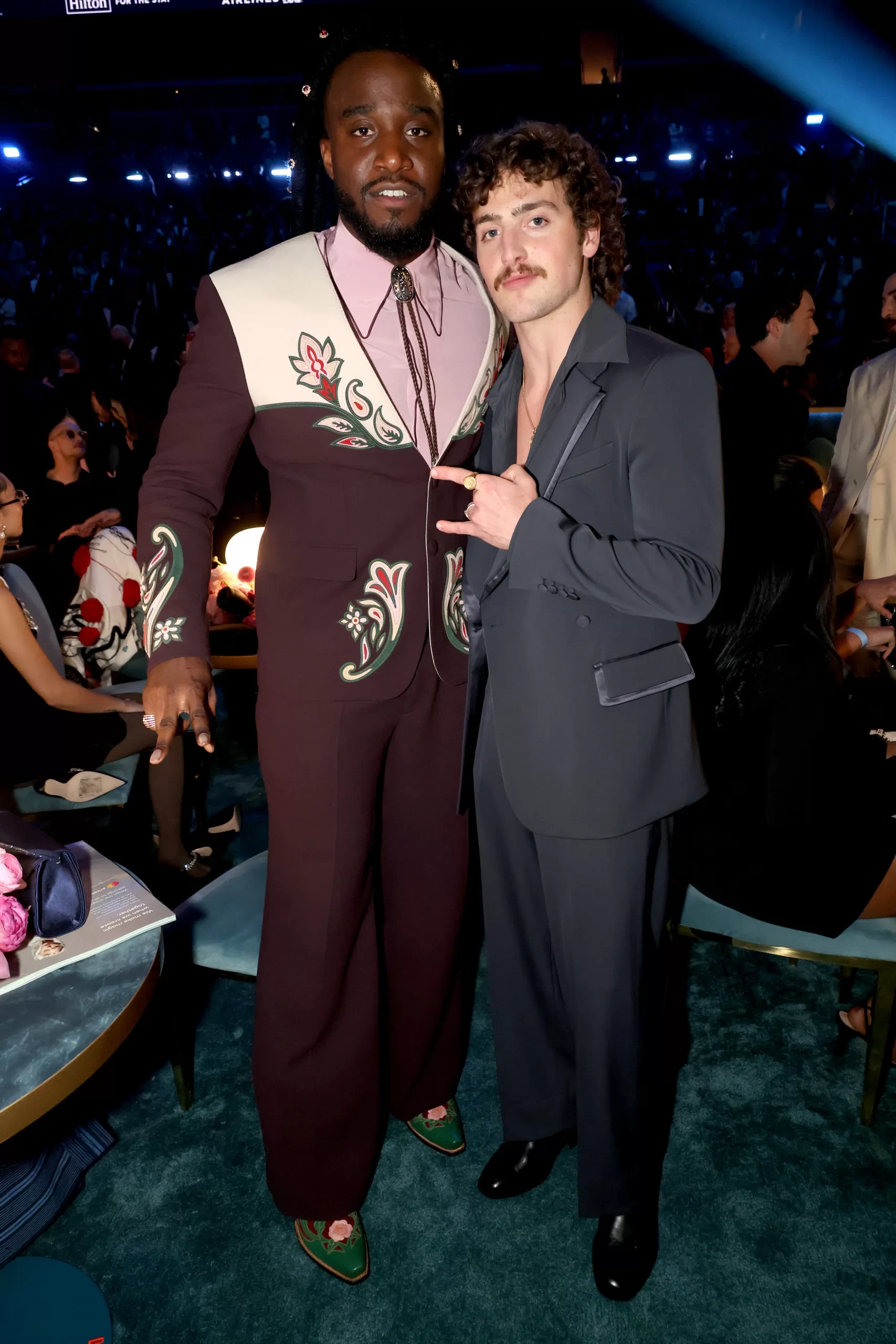 Shaboozey en Benson Boone bij Grammy's 2025