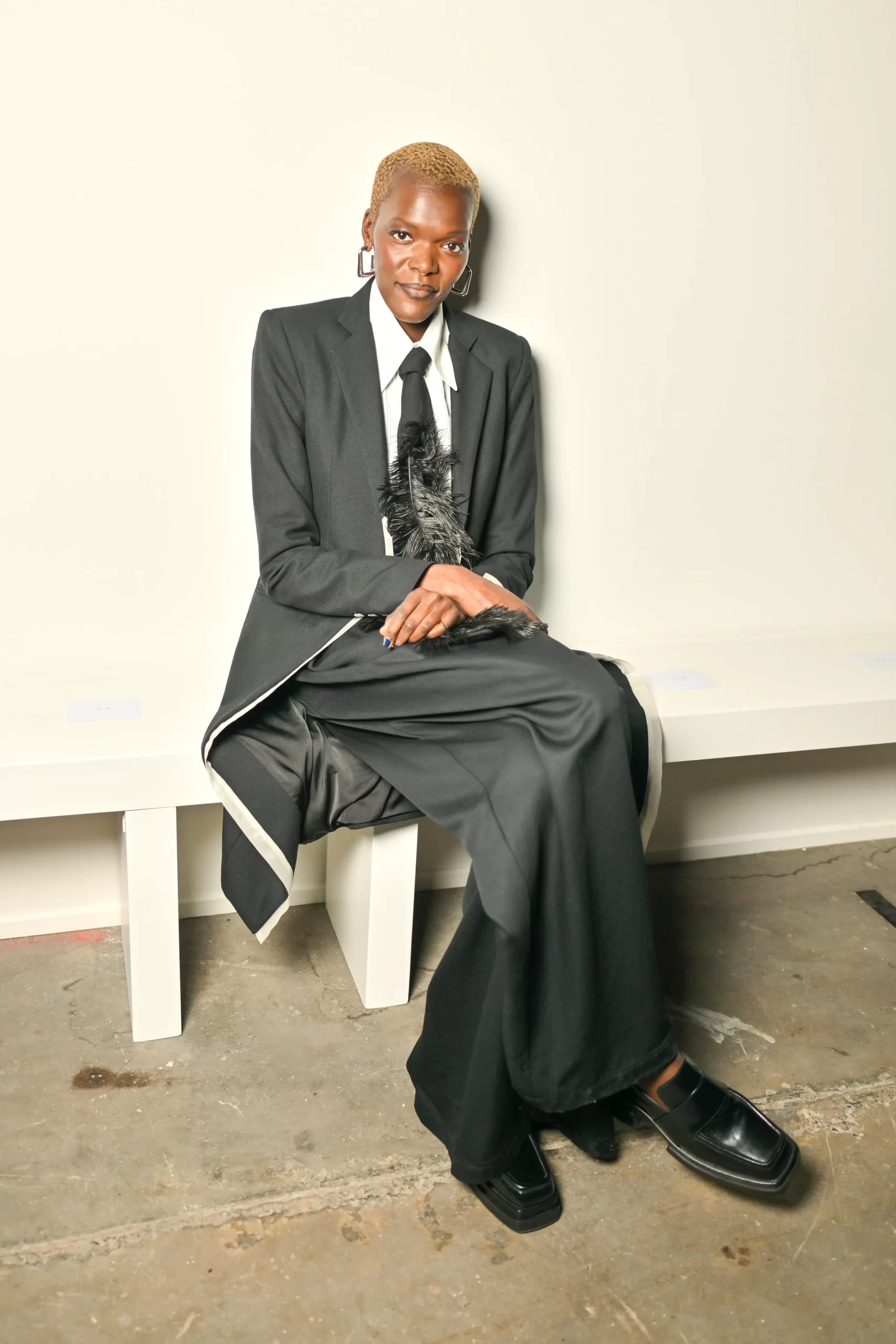 Sheila Atim bij SS Daley tijdens London Fashion Week herfst/winter 2025