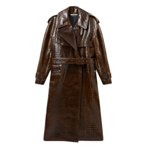 Stella mccartney trenchcoat crocodile embossed
