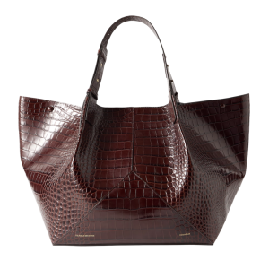 Victoria beckham leren tote croc effect