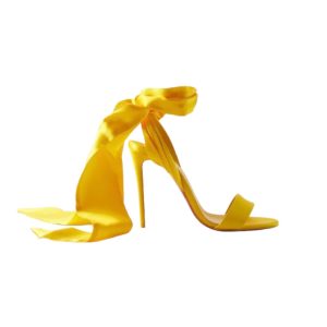 CHRISTIAN LOUBOUTIN Sandale Du Desert 100 satin sandals