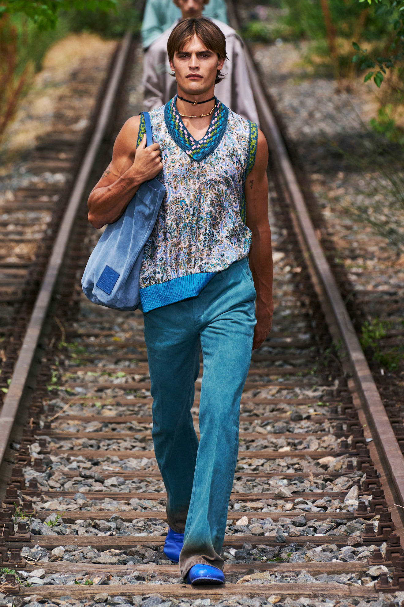 Parker loopt de Etro-show