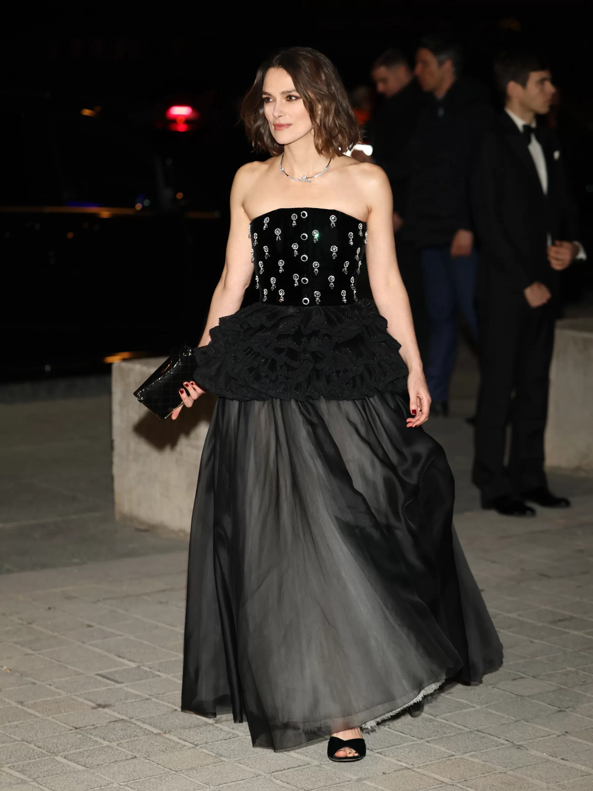 Keira Knightley bij het Le Grand Dîner du Louvre