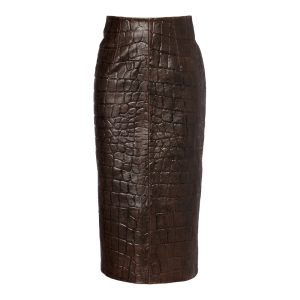 Leren midirok van Emilia Wickstead
