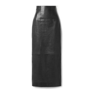 Leren midirok van Khaite