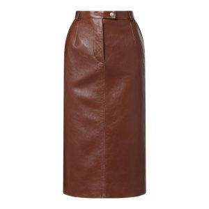 Leren midirok van Prada
