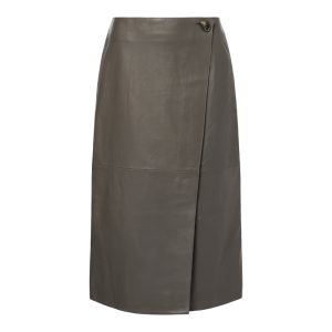 Leren midirok van Yves Salomon