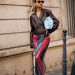 Streetstyle bruine leren jas