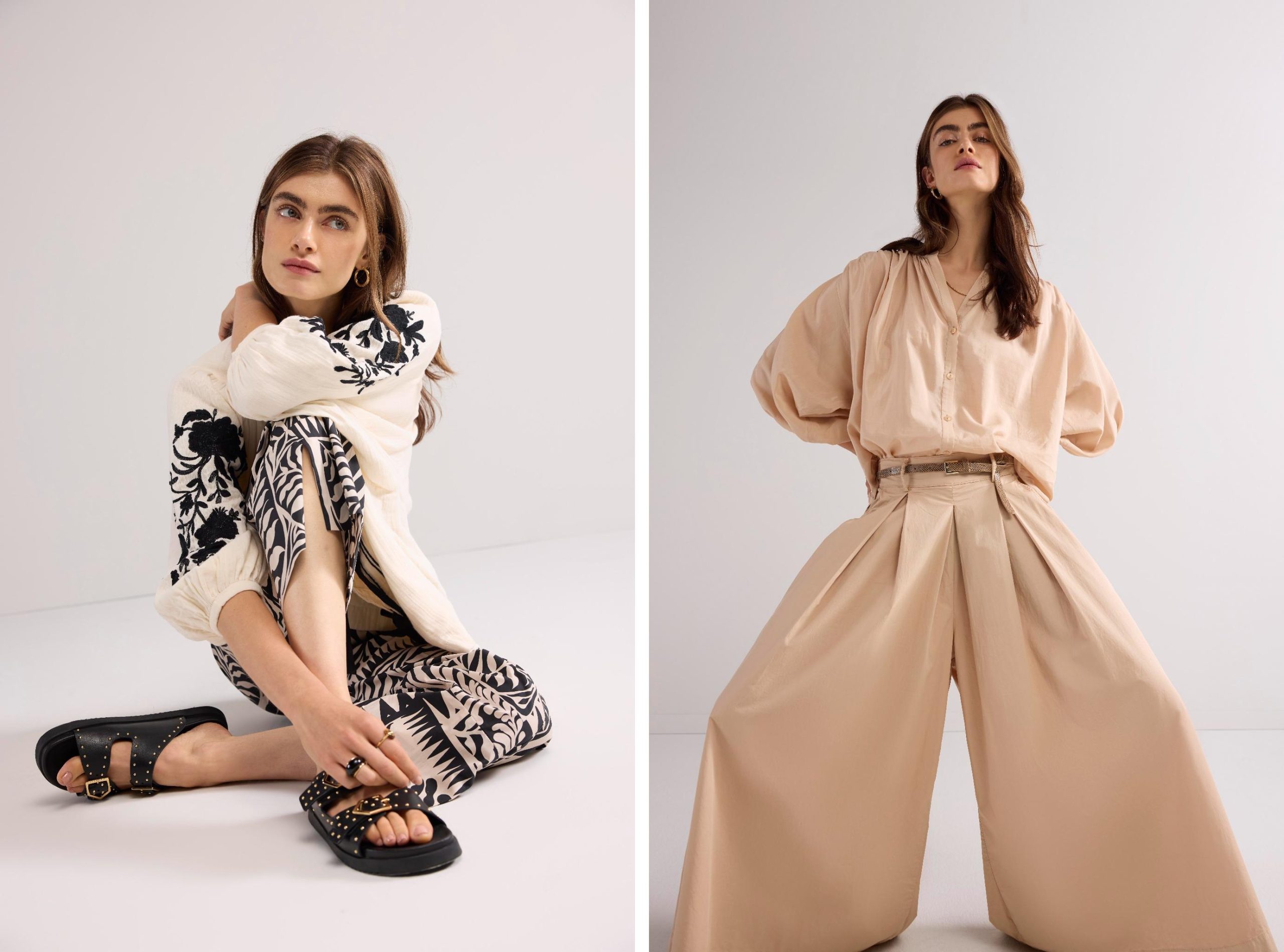 Vrouw in zomergarderobe