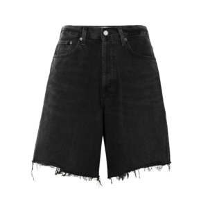 AGOLDE Indra distressed denim shorts