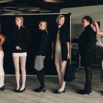 Backstage bij de herfst/winter 2025-show van A. Roege Hove tijdens Copenhagen Fashion Week