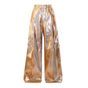 Inspiratie uit mannencollecties DRIES VAN NOTEN Lamé wide-leg pants
