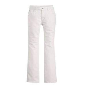 Inspiratie uit mannencollecties FLARE JEANS MET HOGE TAILLE
